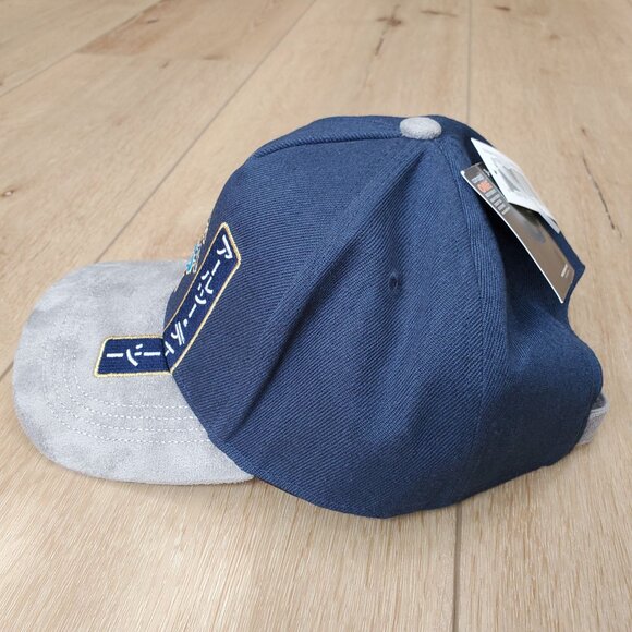 R2D2 Star Wars Concept One Hat Cap Navy & Gray Japan Embroidered Gold NEW NWT - Picture 2 of 13